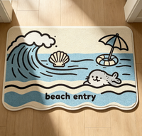 Tapis de sol antidérapant en PVC pour entrée domestique, découpé en dalles de moquette et tapis de porte d'entrée à motif de dessin animé