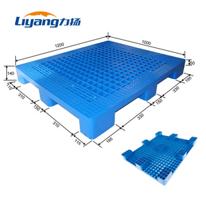 Stackable Single Faced 9 Runners Grid Euro Plastic Pallet 1200mm*1000mm