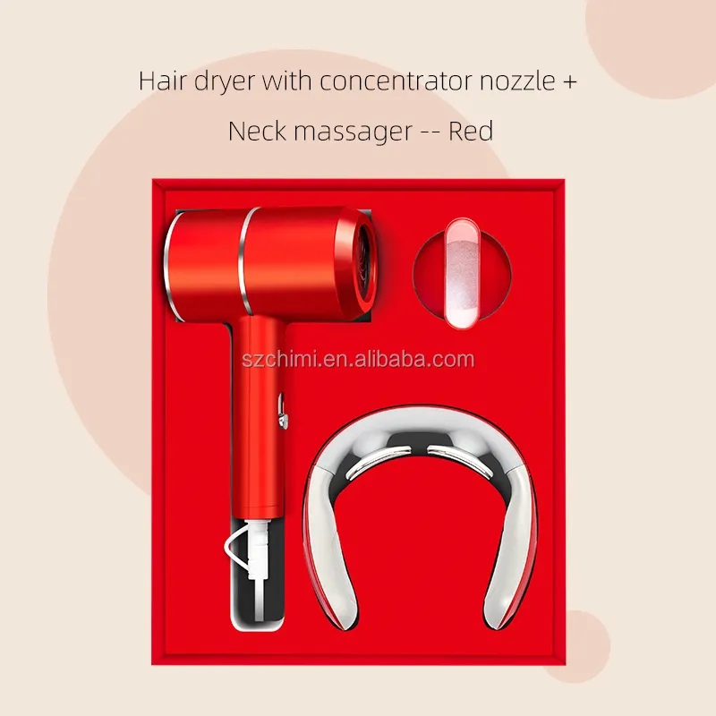 negative ion hair dryer masajeador de cuello cervical 2022 excivisive corporate gift items