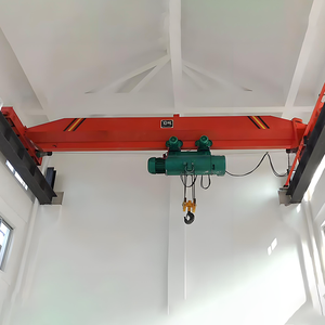 Mécanisme de levage de grue de <span class=keywords><strong>pont</strong></span> aérien à poutre unique robuste palan électrique 1-25 tonnes au sol et télécommande 3 phases 380V - Product Image 5