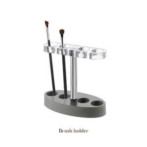Ensemble d'accessoires de salle de bain en plastique gris or rose porte-savon porte-brosse à dents gobelet distributeur de savon distributeur de lotion de toilette - Product Image 5