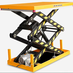 1T 2T 4T Platform angkat garpu ganda listrik tetap, gunting Platform hidrolik mengangkat otomatis - Product Image 1