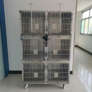 Jaula Moderna de Acero Inoxidable 304 para Perros, Estilo Gabinete, para Tiendas de Mascotas y Hospitales, para Animales Pequeños - Product Image 3