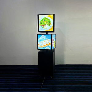 שלט פרסום מסתובב רב שכבתי - נייד, עמיד למים ועמיד לרוח שלט מואר משולב ארבע שכבות - Product Image 4