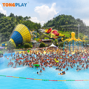 สนามเด็กเล่นสวนน้ำสวนน้ำกลางแจ้งอุปกรณ์เพื่อความบันเทิงแตรขนาดใหญ่เซอร์ไพรส์และน่าตื่นเต้น - Product Image 4