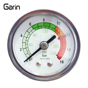 Fabrika doğrudan satış 16Bar 230Psi çift ölçekli 40MM düşük basınç basınç göstergesi kullanımı için CO2 regülatörü düşük basınç çıkışı