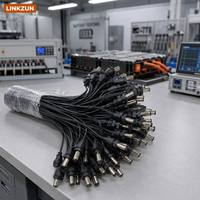 Câble de prise jack DC surmoulé sur mesure 6A 60V IP67 avec contacts en alliage de cuivre et boîtier en caoutchouc pour adaptateurs d'alimentation et équipements de test