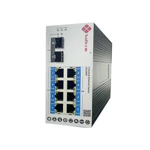 Ultra Wide Temperature 60 85 Degrees 2 10G SPF 8 GE RJ45 Ports L2 Managed Din Rail Fast 10g Ethernet Switch