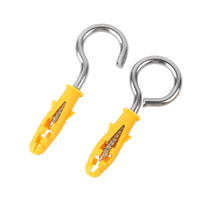 Vis à crochet en acier inoxydable, acier au carbone, zingué blanc, M6 à M12, CLASSE 4, pour portail de ferme et suspension de cordes de clôture