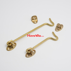 Serratura <span class=keywords><strong>porta</strong></span> fermo <span class=keywords><strong>finestra</strong></span> soggiorno vento rinforzante antico <span class=keywords><strong>finestra</strong></span> <span class=keywords><strong>porta</strong></span> <span class=keywords><strong>porta</strong></span> supporto asta 3 pollici in ottone gancio cabina e chiusura a occhio - Product Image 2