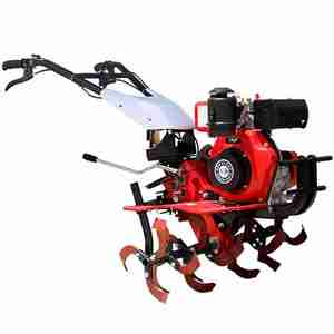 Mini motoculteur diesel avec accessoires de labourage, de creusement de fossés et de désherbage pour terres agricoles, prix bas, livraison à domicile - Product Image 1