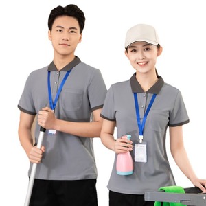 Uniforme <span class=keywords><strong>de</strong></span> Trabajo <span class=keywords><strong>de</strong></span> Verano para Mujer, Manga Corta, para <span class=keywords><strong>Limpieza</strong></span>, Hotel, Hospital, Personal <span class=keywords><strong>de</strong></span> <span class=keywords><strong>Limpieza</strong></span>, Uniforme Tipo Polo - Product Image 5