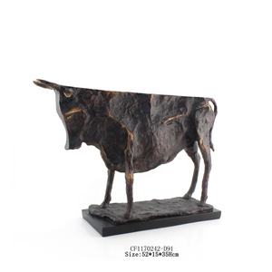 Groothandel 3D Hars Sculptuur Dier Stier Standbeeld Voor Home Decor Home Decoratie <span class=keywords><strong>Bull</strong></span> Brons Europa Folk Art Kunstmatige Shine D - Product Image 6