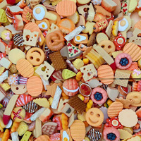Breloques en résine plates à dos plat, motif dessin animé bonbon mignon, pour la décoration d'ongles, épingles à cheveux DIY, coques de téléphone, slime et jouets créatifs - Vente en gros