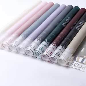 Fábrica Shinewrap Venta al por mayor de papel de regalo de flores de película mate con texto <span class=keywords><strong>en</strong></span> inglés papel de embalaje de floristería elegante papel translúcido - Product Image 6