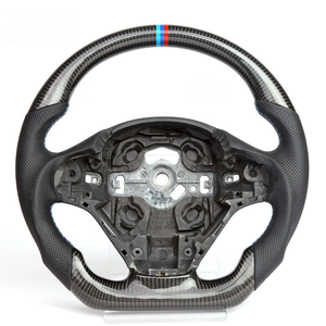 Volante de Coche Personalizado con Costuras de Cuero y Fibra de Carbono para <span class=keywords><strong>BMW</strong></span> Serie 5 F30 525 530 520 Serie G - Product Image 1