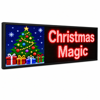 Letrero LED para Exteriores P10 a Todo Color, Resistente al Agua IP65, Texto Desplazable Programable, Brillo de 500-4000 Nits, para Exhibiciones Navideñas