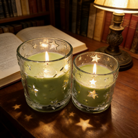 Romantische Klarglas-Kerze Aromatherapie Sojawachs Heimdekoration Weihnachtsdekoration Hochzeitsdekoration Logo Anpassbar