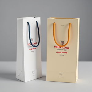 Sac en papier pour bijoux avec logo personnalisé sac à provisions fait main bijoux emballage cadeau sac en papier - Product Image 3