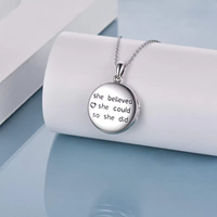 Haute qualité 925 argent Sterling ormeau coquille arbre de vie Photo photos médaillon pendentif collier