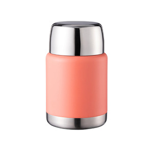 Double Layer Thermos Jar Sea Blue Stainless Steel Lid Vacuum Insulated Portable Lunch Box Large Capacity Cylinder Shape - Product Image 4