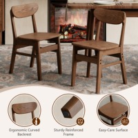 Chaise de salle à manger en bois massif avec dossier, style moderne et minimaliste, mobilier de maison pour salle à manger, bureau, petite chaise CY068