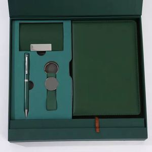Ensemble de carnets de luxe personnalisés en gros avec stylo et porte-cartes, cadeau promotionnel d'entreprise pour hommes, coffret cadeau personnalisé - Product Image 6