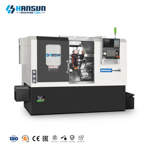 เครื่องกลึงซีเอ็นซี 3 แกน รุ่น HS HTX-600-6PY ความแม่นยำสูง สำหรับงานขนาดกลาง แบบอัตโนมัติ แกนหมุนเดี่ยว ดีไซน์เตียงเอียงแนวนอน พร้อมหัวจับท้าย - Product Image 1