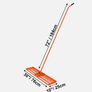 Niveau <span class=keywords><strong>de</strong></span> pelouse JH-Mech - Râteau à 3 parties avec manche réglable et extrémité courbée, durable, orange, en <span class=keywords><strong>acier</strong></span> robuste pour <span class=keywords><strong>jardin</strong></span> - Product Image 3