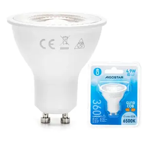 Bombilla LED GU10 COB 4.9W - Consumo eficiente, larga duración, luz brillante; ideal para iluminación general y decoración. - Product Image 2