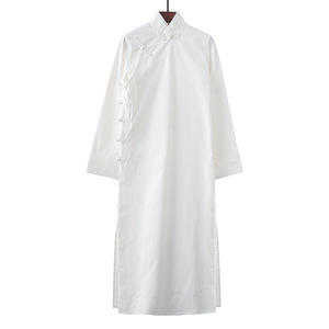 Robe de Kung Fu en coton épais sur mesure, tenue de <span class=keywords><strong>Tai</strong></span> <span class=keywords><strong>Chi</strong></span> et Wing Chun, costumes chinois Tang, vêtements de sport, entraînement d'arts martiaux - Product Image 3