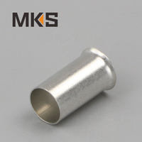 0,5/0,75/1/1,5/2,5/4/6/10/16/25/35/50/70/95/120 .. mm2 PP Kupfer EN-Serie Nicht isolierte nackte Ferrule-Kabel end klemme
