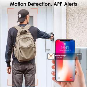 กริ่งประตูวิดีโอความคมชัดระดับ HD 1080P มองเห็นในเวลากลางคืนอัจฉริยะคุยได้สองทางกล้องกริ่งประตูไร้สายอัจฉริยะกันน้ำสำหรับโรงแรมและอพาร์ทเมนต์ - Product Image 3