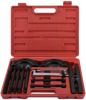 Jeu de 11 pinces à circlips et pinces à anneaux de retenue en acier à haute teneur en carbone, robustes, pour la réparation automobile, outils à main noirs