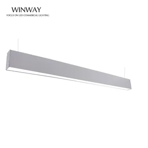 Современный дизайн, светодиодная подвесная осветительная арматура для офиса, коммерческого использования, линейная панель, подвесной светильник