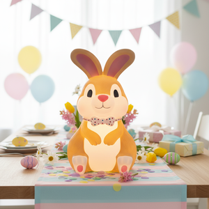 PP Rabbit Sculpture Bunny Statue Rabbit <b>Ornament</b> <b>Easter</b> Plastic Rabbit Toys Decorations - Product Image 3