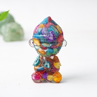 Pyramide animale artisanale en résine de haute qualité, matériaux mixtes, pour décoration et cadeau, vente en gros