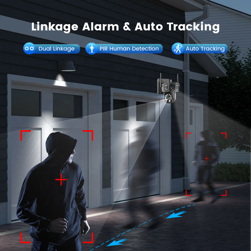 Professional WIFI Solar CCTV Camera with Remote Monitoring Linkage Alarm and Multiple Lenses Outdoor Wifi Remote Monitoring · image 5