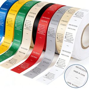 Étiquettes de soin des vêtements Xiang Ke en ruban, impression sérigraphique, rectangulaires, pour vêtements, textiles de maison, habillement - Product Image 2