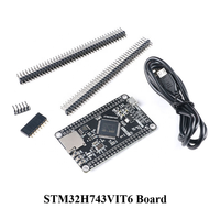 STM32H743VIT6 STM32H750VBT6 STM32 STM32H STM32H7 Modul Papan Pengembangan Sistem Inti M7 Antarmuka TFT SPI 3.3V dengan Kabel USB
