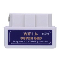 Top Selling16 pin Wifi OBD2 escáner de diagnóstico de coche ELM327 OBD 2 adaptador lector de código OBDII trabajo para dispositivos iOS y Android