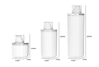 Conteneur de poudre à lessive scellé avec boîte de rangement transparente avec marquages de mesure Conteneur de rangement pour désinfectant