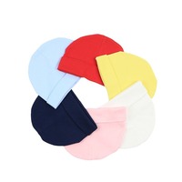 Gorro protector para las orejas de bebé recién nacido suave para exteriores, gorro bonito para bebé, gorro Fetal con borde enrollado, gorro de algodón Unisex cálido para bebé