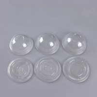 Tutup Gelas PET Berkualitas Tinggi, Dapat Digunakan Kembali, Food Grade, Diameter 89-98mm, Bebas BPA, Segel Rapat, Transparan, 100mL, untuk Minuman Dingin dan Panas