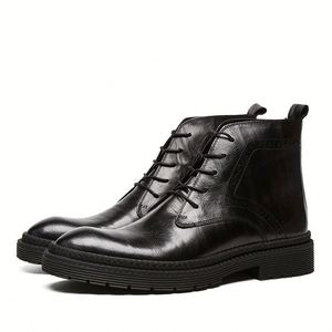 Chaussures Derby en Cuir Haut de Gamme Faites à la Main pour Hommes - Chaussures Habillées Brodéées à Lacets pour l'Automne et la Carrière - Product Image 6