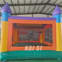 15x15ft gonflable lune sauts sauter pull maison arrière-cour rebondissant château enfants extérieur trampolines gonflables air videur