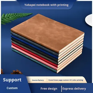 Libreta de imitación de cuero con logotipo personalizado, diario de oficina, libreta de negocios grabada, libro de reuniones, China Wireless Glue - Product Image 2