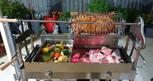 Barbecue de luxe en acier inoxydable, rôtissoire motorisé - Product Image 4