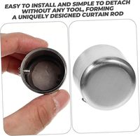 Embouts de tringle à rideaux ronds modernes en fer robuste de 25 mm/28 mm pour salon