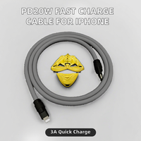 Câble de charge rapide USB Type-C 8 broches PD20W pour iPhone 13/14, utilisation en voiture, cuivre pur, 2m, vente chaude